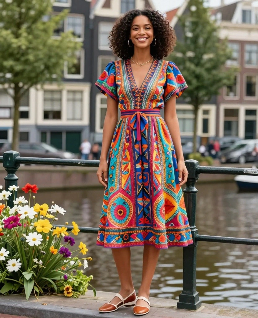 21 Instagram-Ready Outfits to Wear in Amsterdam This June (Get Ready for Double-Taps!) 66 What to wear in Amsterdam in June 21 Instagram-Ready Outfits to Wear in Amsterdam This June (Get Ready for Double-Taps!) - 10. Fun with Bright Patterns 1