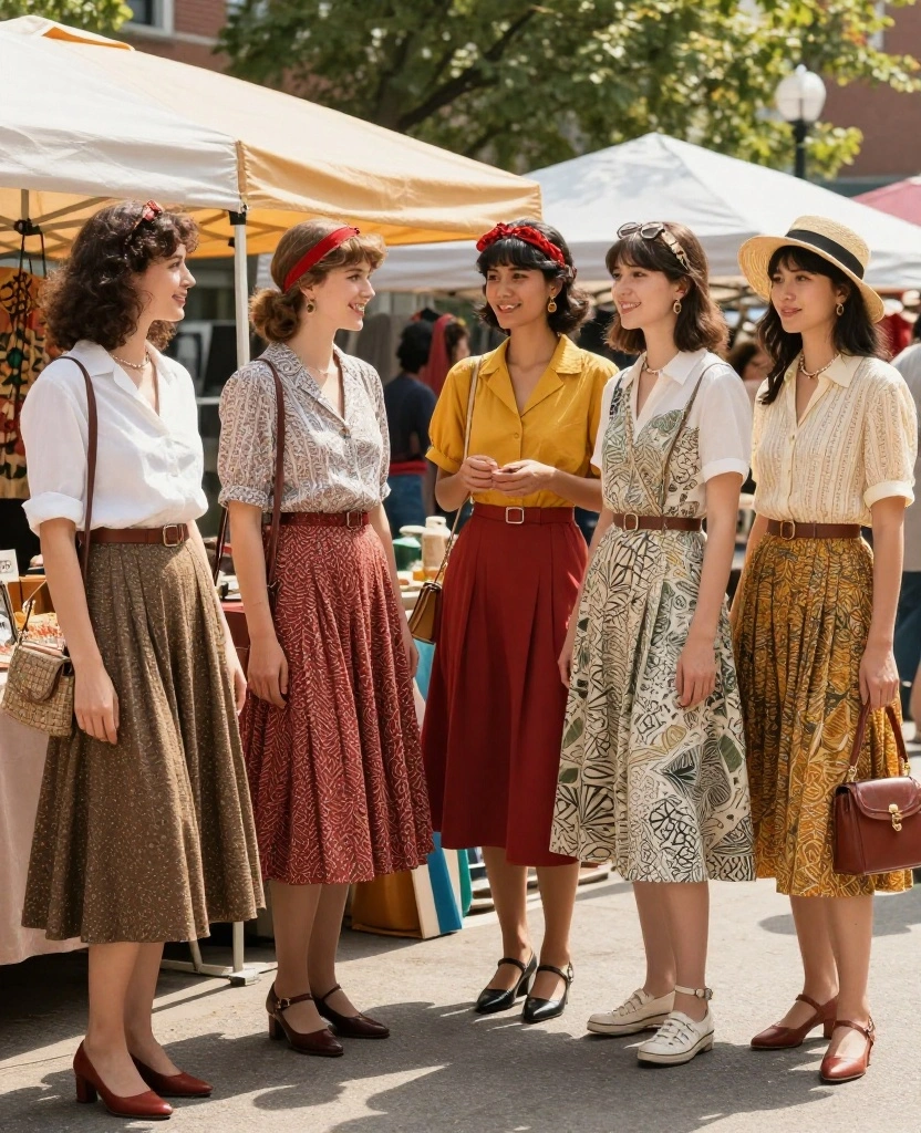 21 Must-Have Outfits for a Fun June in Chicago (You’ll Love #12!) 68 What to wear in Chicago in June 21 Must-Have Outfits for a Fun June in Chicago (You’ll Love #12!) - 10. Vintage Vibes for Flea Market Adventures 1