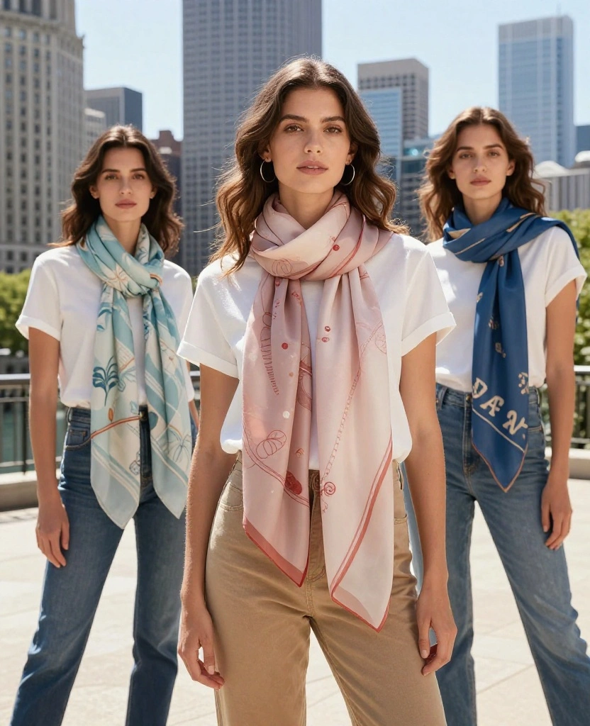 21 Must-Have Outfits for a Fun June in Chicago (You’ll Love #12!) 141 What to wear in Chicago in June 21 Must-Have Outfits for a Fun June in Chicago (You’ll Love #12!) - 18. Lightweight Scarves for Summer Layering 1