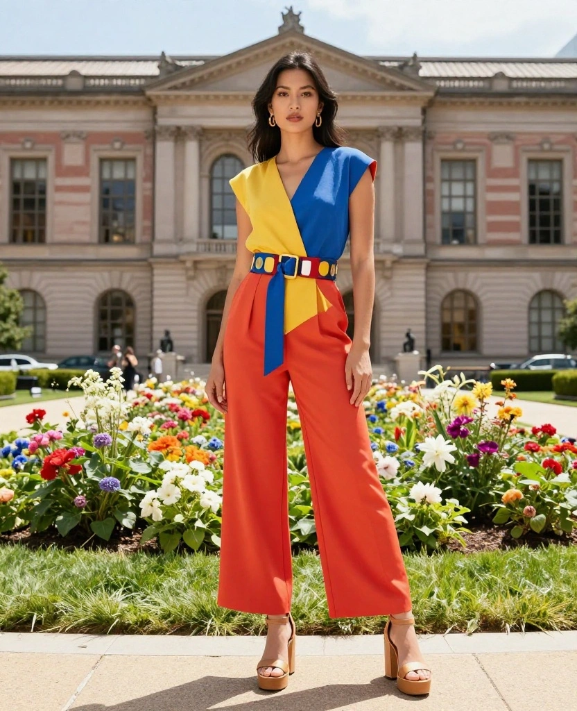 10 Chic Outfits for Chicago in August That Will Turn Heads (You Won't Believe #5!) 15 What to Wear in Chicago in August 10 Chic Outfits for Chicago in August That Will Turn Heads (You Won't Believe #5!) - 3. Trendy Jumpsuit with Statement Accessories 1