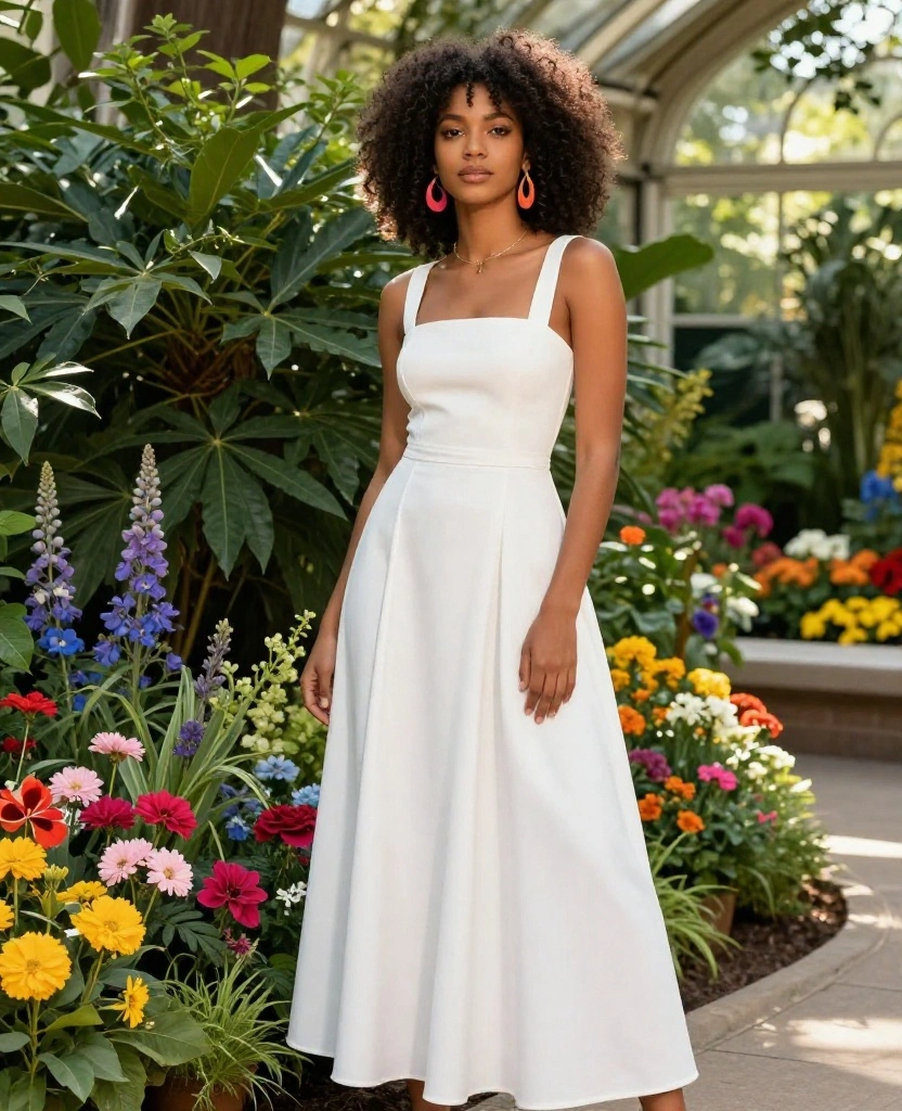 10 Chic Outfits for Chicago in August That Will Turn Heads (You Won't Believe #5!) 29 What to Wear in Chicago in August 10 Chic Outfits for Chicago in August That Will Turn Heads (You Won't Believe #5!) - 5. The Classic White Dress with a Pop of Color 1