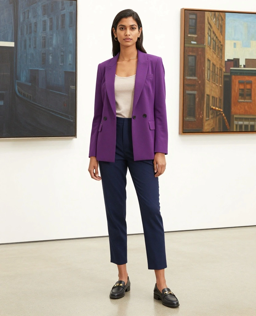 10 Chic Outfits for Chicago in August That Will Turn Heads (You Won't Believe #5!) 52 What to Wear in Chicago in August 10 Chic Outfits for Chicago in August That Will Turn Heads (You Won't Believe #5!) - 8. Elegant Blazer Over a Casual Ensemble 1