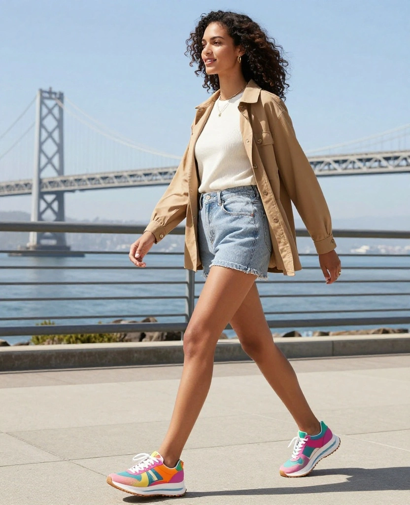 10 Stylish San Francisco Outfits for August That Will Keep You Cool and Chic! 34 What to Wear in San Francisco in August 10 Stylish San Francisco Outfits for August That Will Keep You Cool and Chic! - 4. Stylish Sneakers 1