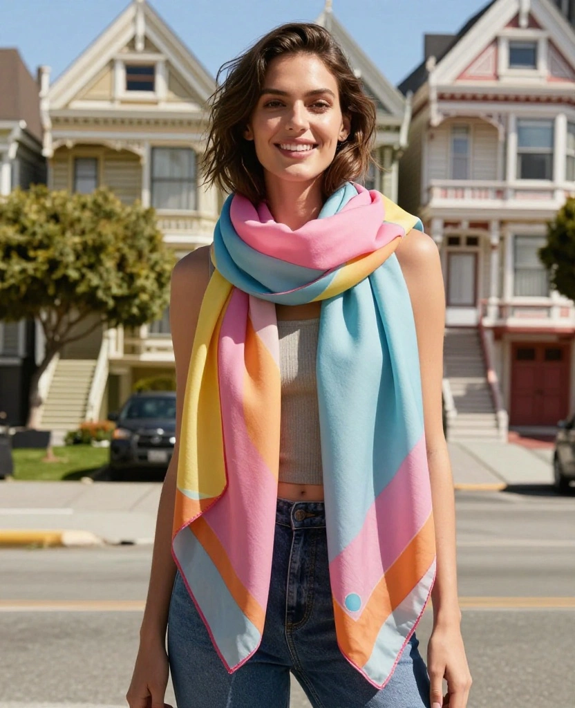 10 Stylish San Francisco Outfits for August That Will Keep You Cool and Chic! 35 What to Wear in San Francisco in August 10 Stylish San Francisco Outfits for August That Will Keep You Cool and Chic! - 5. Lightweight Scarves 1