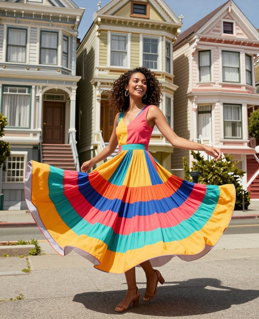 10 Stylish San Francisco Outfits for August That Will Keep You Cool and Chic! 39 What to Wear in San Francisco in August 10 Stylish San Francisco Outfits for August That Will Keep You Cool and Chic! - 7. Vibrant Skirts 1