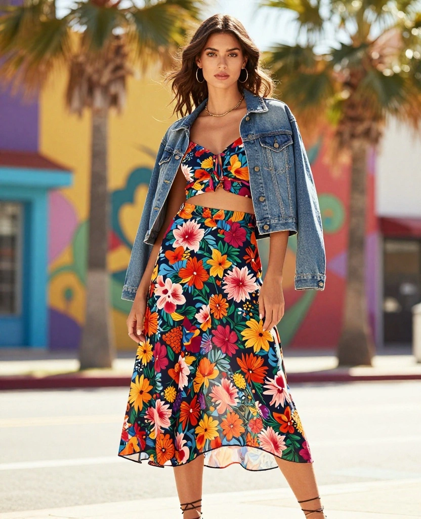 12 Chic California Street Style Looks for August (Fashionistas, Pay Attention!) 27 What to Wear in California in August 12 Chic California Street Style Looks for August (Fashionistas, Pay Attention!) - 5. Flowy Midi Skirts 1