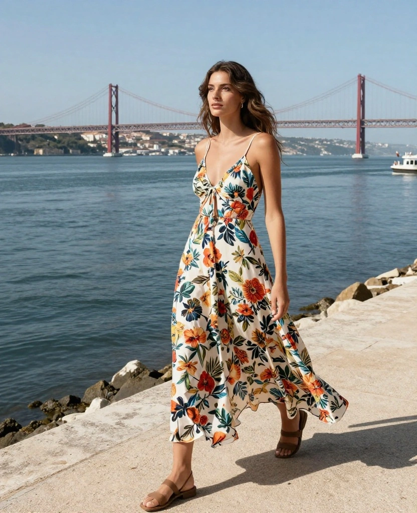 12 Essential Pieces to Wear in Lisbon This September (You Won't Believe #7!) 75 What to Wear in Lisbon in September 12 Essential Pieces to Wear in Lisbon This September (You Won't Believe #7!) - 11. Flowy Maxi Dress 1