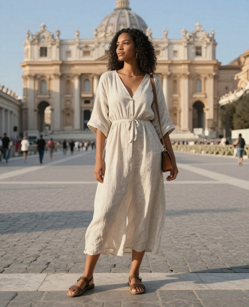 12 Perfect Clothing Choices for Rome in August (You Won't Believe #4!) 1 What to Wear in Rome in August 12 Perfect Clothing Choices for Rome in August (You Won't Believe #4!) - 1. Linen Dresses: The Ultimate Summer Staple 1