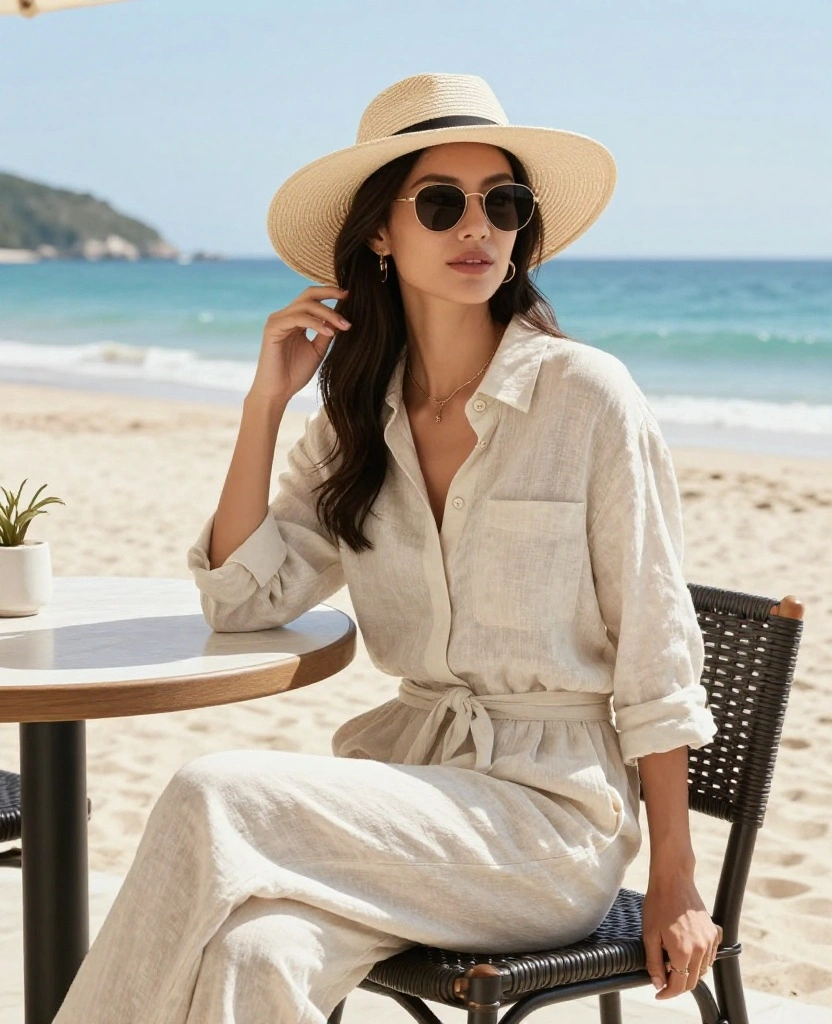 12 Stylish Summer Outfits for Mexico in August That You'll Love! 15 What to Wear in Mexico in August 12 Stylish Summer Outfits for Mexico in August That You'll Love! - 3. Breezy Linen Outfits for Hot Days 1