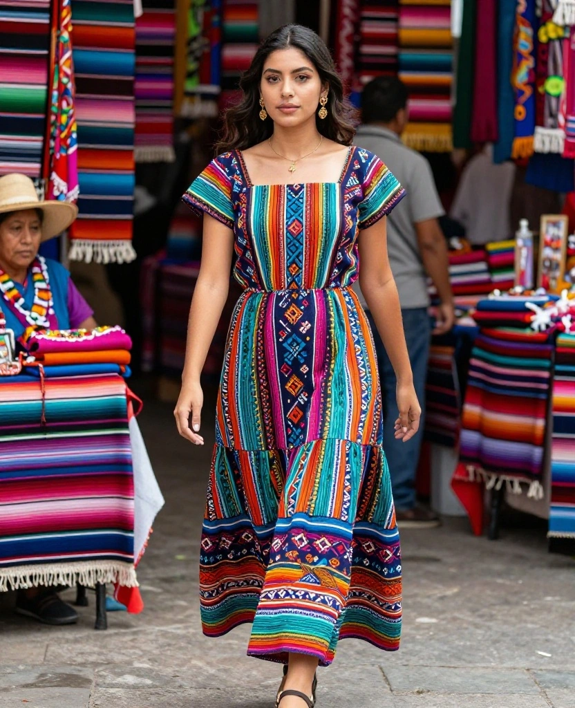 12 Stylish Summer Outfits for Mexico in August That You'll Love! 29 What to Wear in Mexico in August 12 Stylish Summer Outfits for Mexico in August That You'll Love! - 5. Vibrant Patterns and Prints for a Fun Look 1