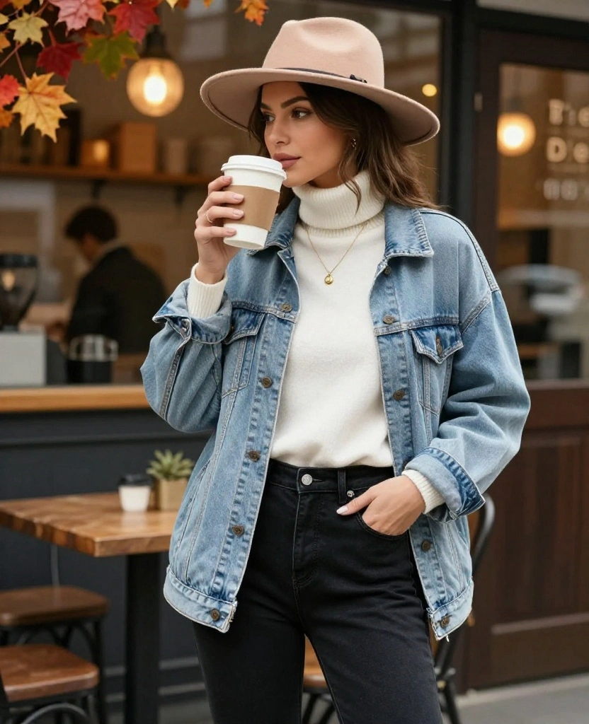 15 Trendy September Outfits for Seattle That'll Make You the Style Star of the City! 1 What to Wear in Seattle in September 15 Trendy September Outfits for Seattle That'll Make You the Style Star of the City! - 1. The Classic Denim Jacket Ensemble 1