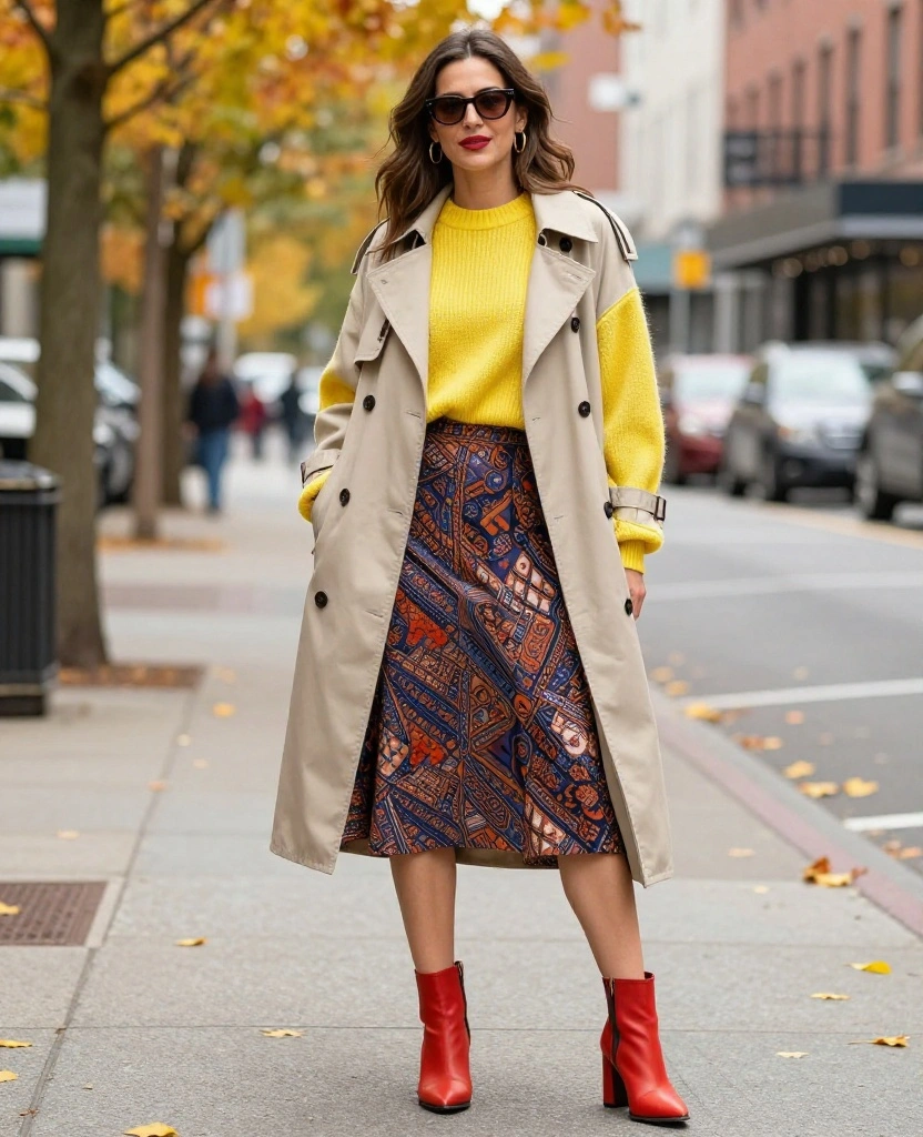 15 Trendy September Outfits for Seattle That'll Make You the Style Star of the City! 96 What to Wear in Seattle in September 15 Trendy September Outfits for Seattle That'll Make You the Style Star of the City! - 14. Bright Layers for a Bold Statement 1