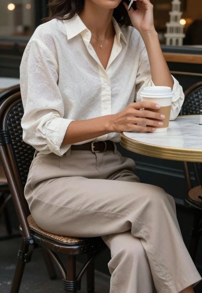 16 Effortless Seattle Casual Outfits for August That Will Turn Heads! 43 What to Wear in Seattle in August 16 Effortless Seattle Casual Outfits for August That Will Turn Heads! - 11. Relaxed Fit Blouses & Cropped Pants 1