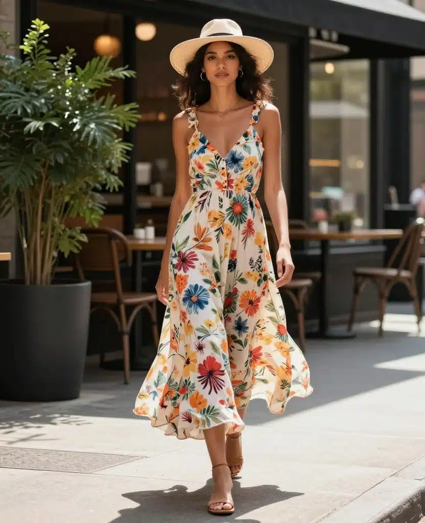 18 Chic Summer Outfits for NYC in August That Will Keep You Cool! 1 What to Wear in New York City in August 18 Chic Summer Outfits for NYC in August That Will Keep You Cool! - 1. Breezy Maxi Dresses 1