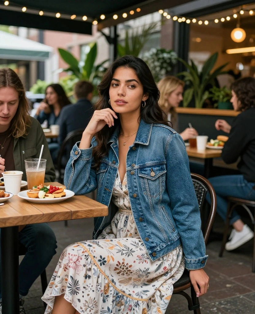 Traveling to Portland in August? 11 Outfit Ideas to Keep You Cool and Stylish! 50 What to Wear in Portland in August Traveling to Portland in August? 11 Outfit Ideas to Keep You Cool and Stylish! - 8. Classic Denim Jackets for Layering 1