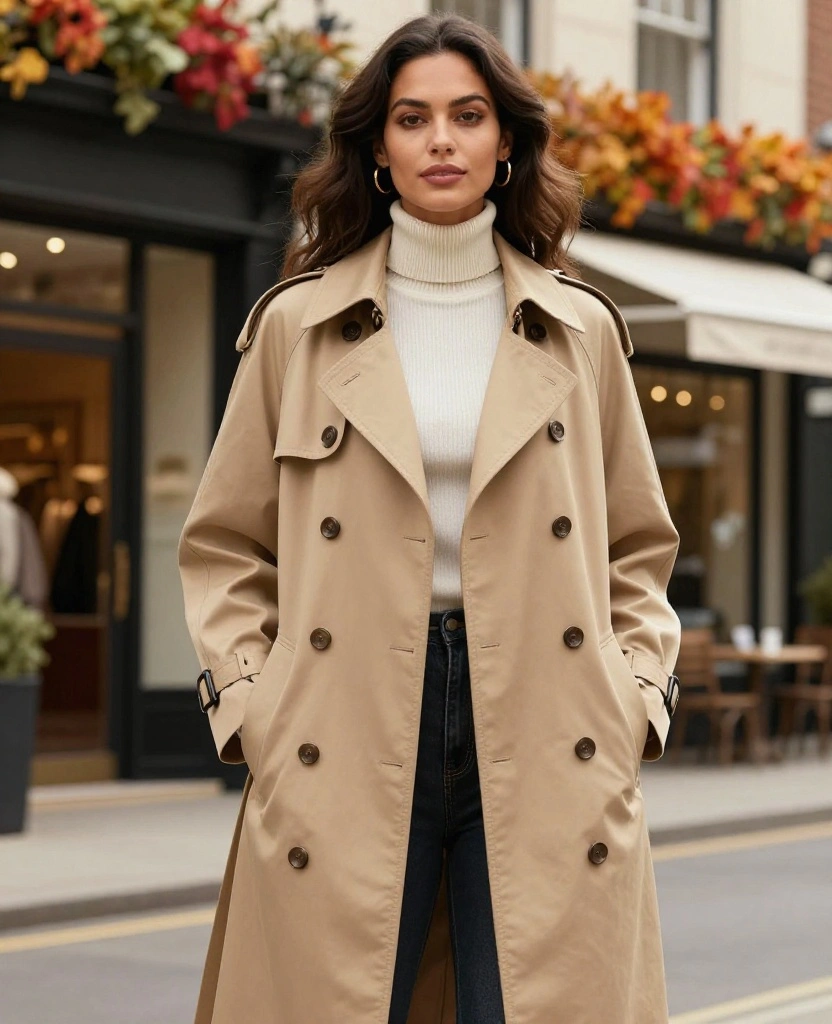 10 Must-Have Outfits for Scottsdale in October That Will Turn Heads! 39 What to Wear in Scottsdale in October 10 Must-Have Outfits for Scottsdale in October That Will Turn Heads! - 7. Classic Trench Coat with Layered Tops 1