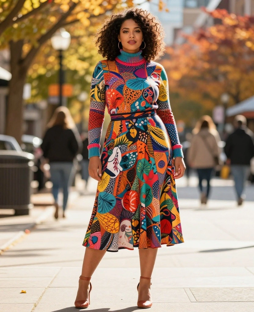 10 Must-Have Outfits for Scottsdale in October That Will Turn Heads! 46 What to Wear in Scottsdale in October 10 Must-Have Outfits for Scottsdale in October That Will Turn Heads! - 8. Playful Turtleneck with a Fun Skirt 1