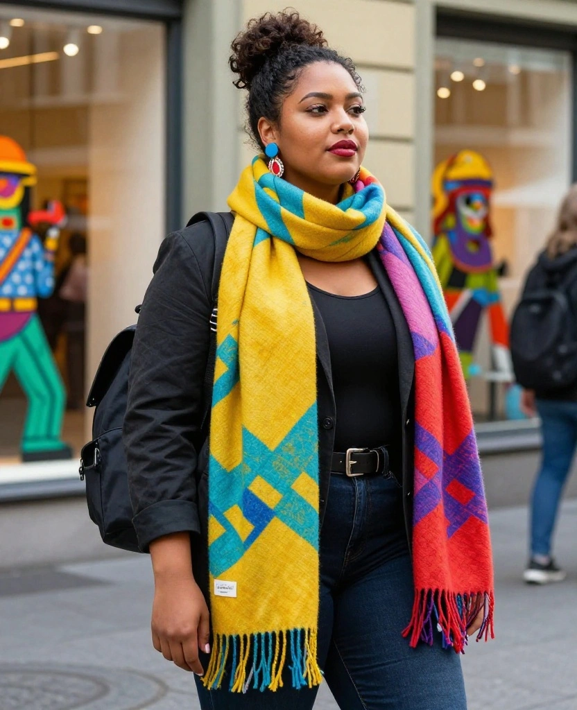 10 Stylish Outfits You Need to Pack for Switzerland in September! 56 What to Wear in Switzerland in September 10 Stylish Outfits You Need to Pack for Switzerland in September! - 8. Colorful Scarf and Accessories 1