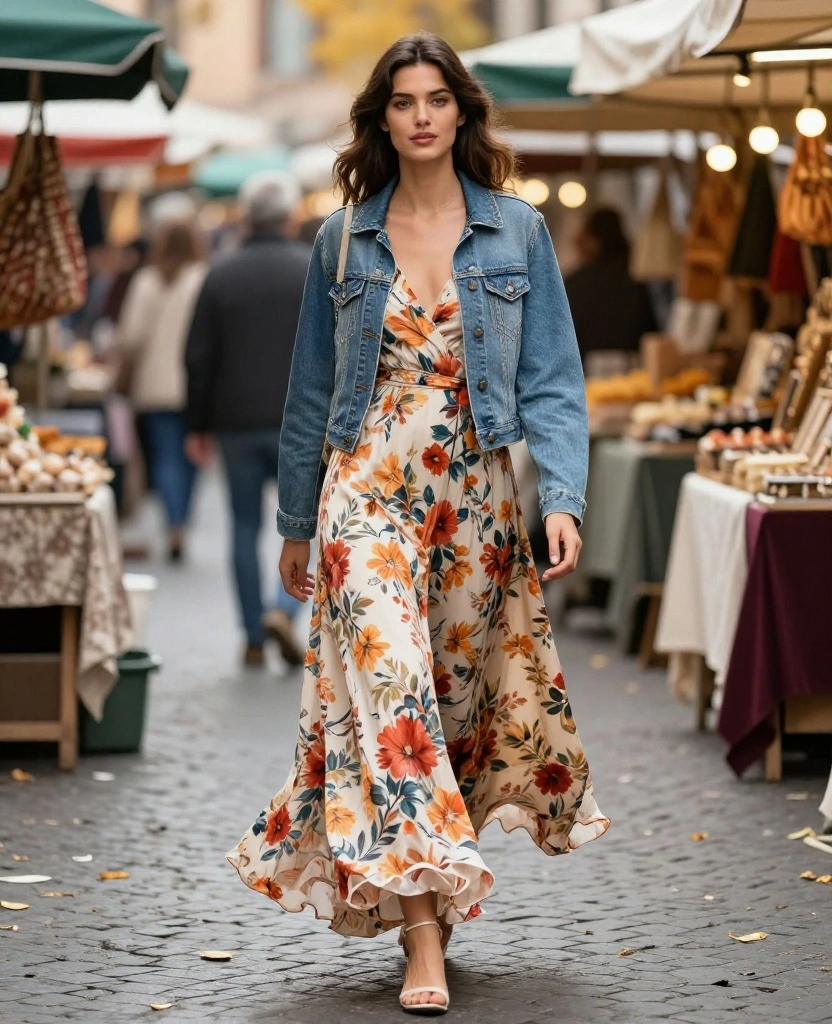 11 Chic Outfit Ideas for Your November Adventure in Rome (Be Instagram-Ready!) 20 What to Wear in Rome in November 11 Chic Outfit Ideas for Your November Adventure in Rome (Be Instagram-Ready!) - 4. Bohemian Vibes with Maxi Dresses 1