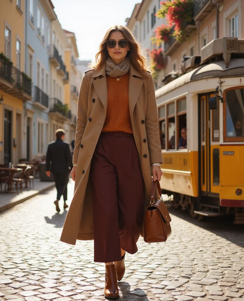 11 Fashion Tips for Stunning Autumn Outfits in Lisbon This October! 1 What to Wear in Lisbon in October 11 Fashion Tips for Stunning Autumn Outfits in Lisbon This October! - 1. Embrace Earthy Tones 1