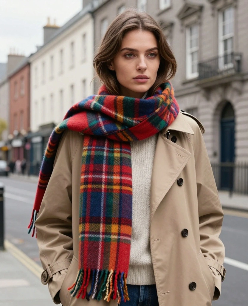 11 Stylish Layers for Your Dublin Adventure in October (Tip #3 Is a Game Changer!) 11 What to Wear in Dublin in October 11 Stylish Layers for Your Dublin Adventure in October (Tip #3 Is a Game Changer!) - 3. Versatile Scarves 1