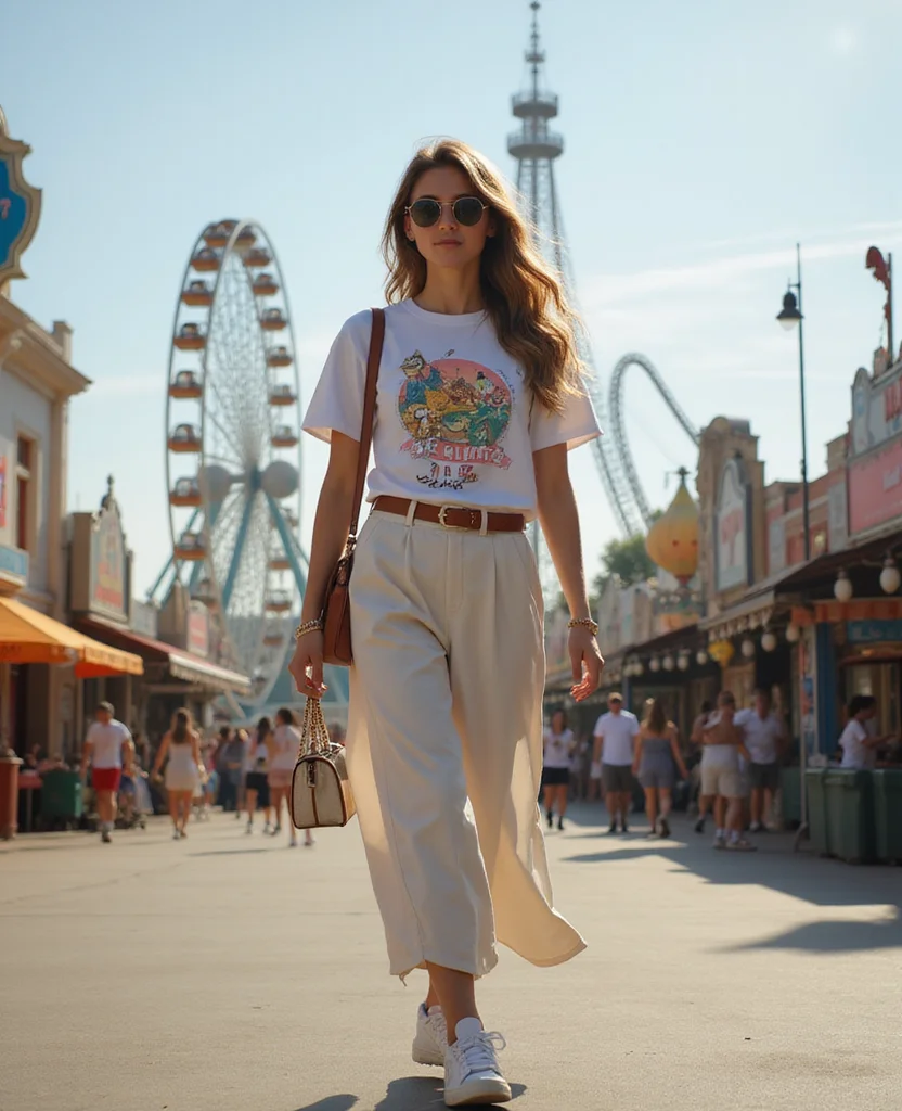 11 Theme Park Outfits for Orlando in September That Are Both Cute and Comfy! 22 What to Wear in Orlando in September 11 Theme Park Outfits for Orlando in September That Are Both Cute and Comfy! - 4. Cute Graphic Tees and Culottes 1