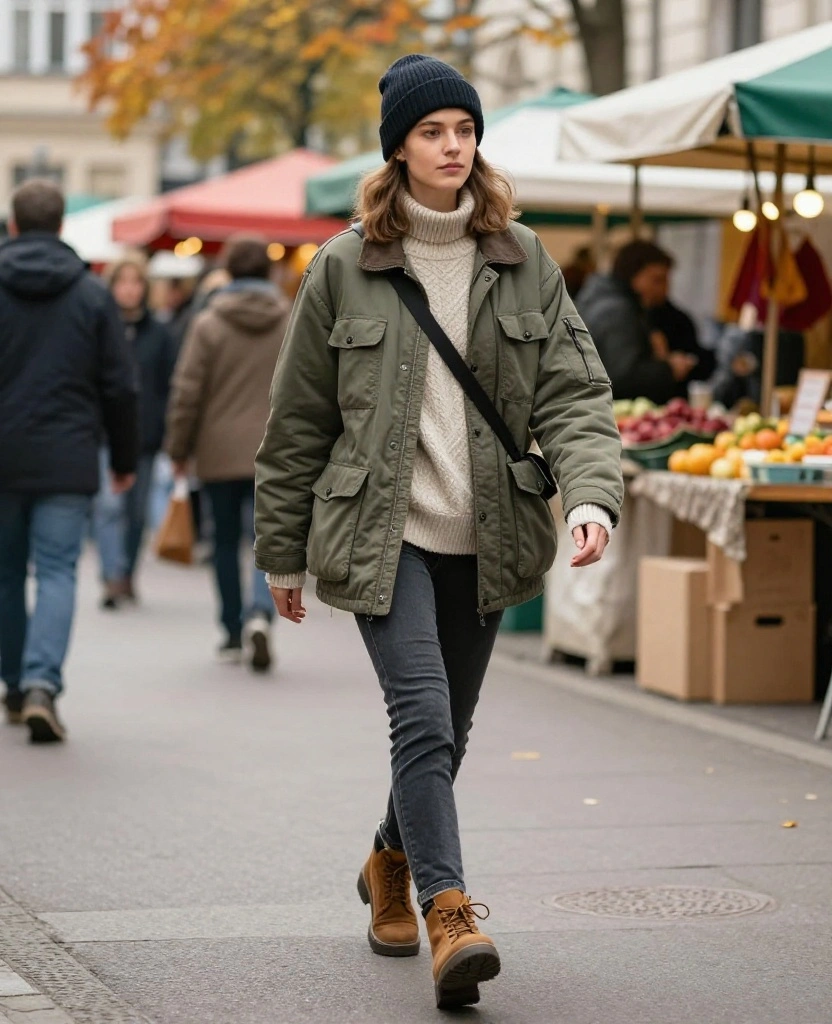 12 Chic Layering Ideas for Berlin in November (Perfect for Every Explorer!) 66 What to Wear in Berlin in November 12 Chic Layering Ideas for Berlin in November (Perfect for Every Explorer!) - 10. The Chic Utility Jacket 1