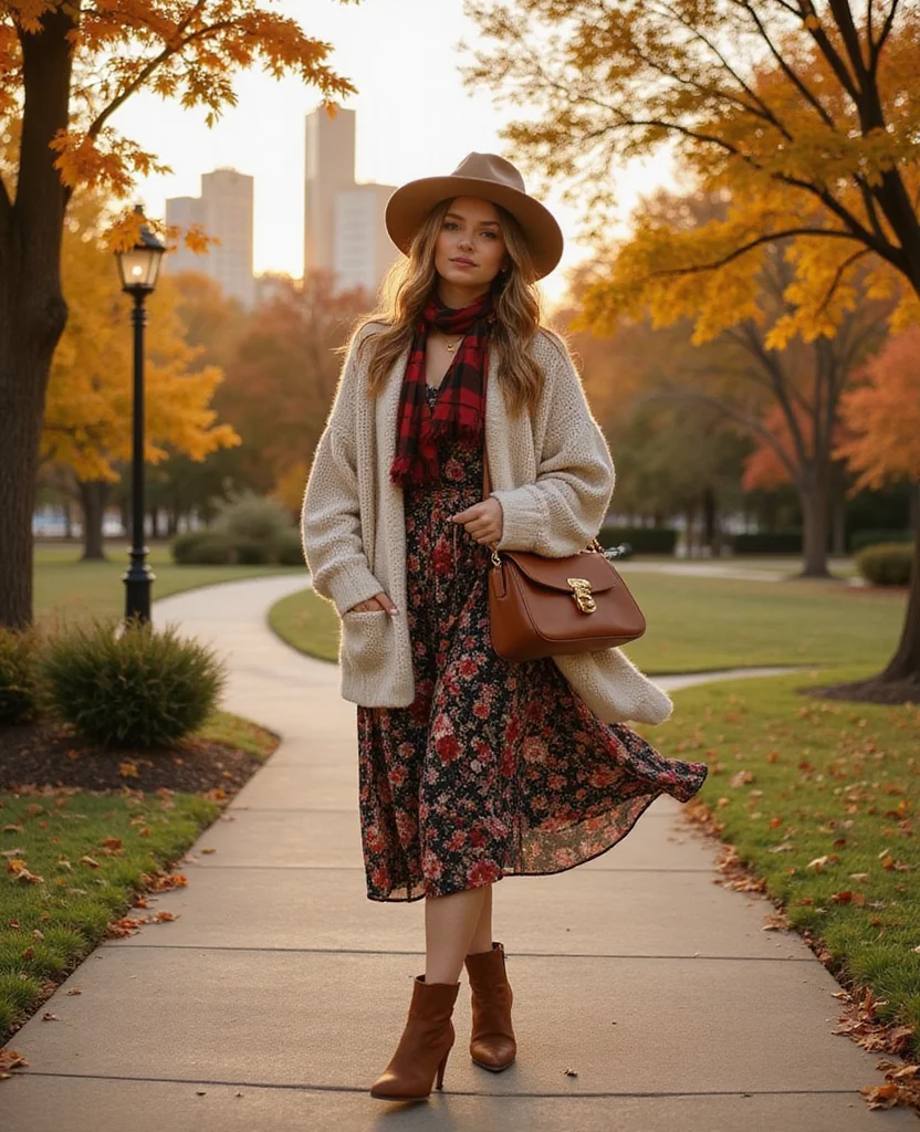 12 Chic Layering Ideas for Dallas in October (Get Ready for #8!) 1 What to Wear in Dallas in October 12 Chic Layering Ideas for Dallas in October (Get Ready for #8!) - 1. Cozy Cardigan Over a Stylish Dress 1