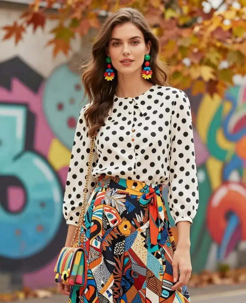 12 Chic Looks That Will Make You Stand Out in Liverpool This October (Don't Miss #5!) 52 what to wear in Liverpool in October 12 Chic Looks That Will Make You Stand Out in Liverpool This October (Don't Miss #5!) - 8. Playful Prints and Patterns 1