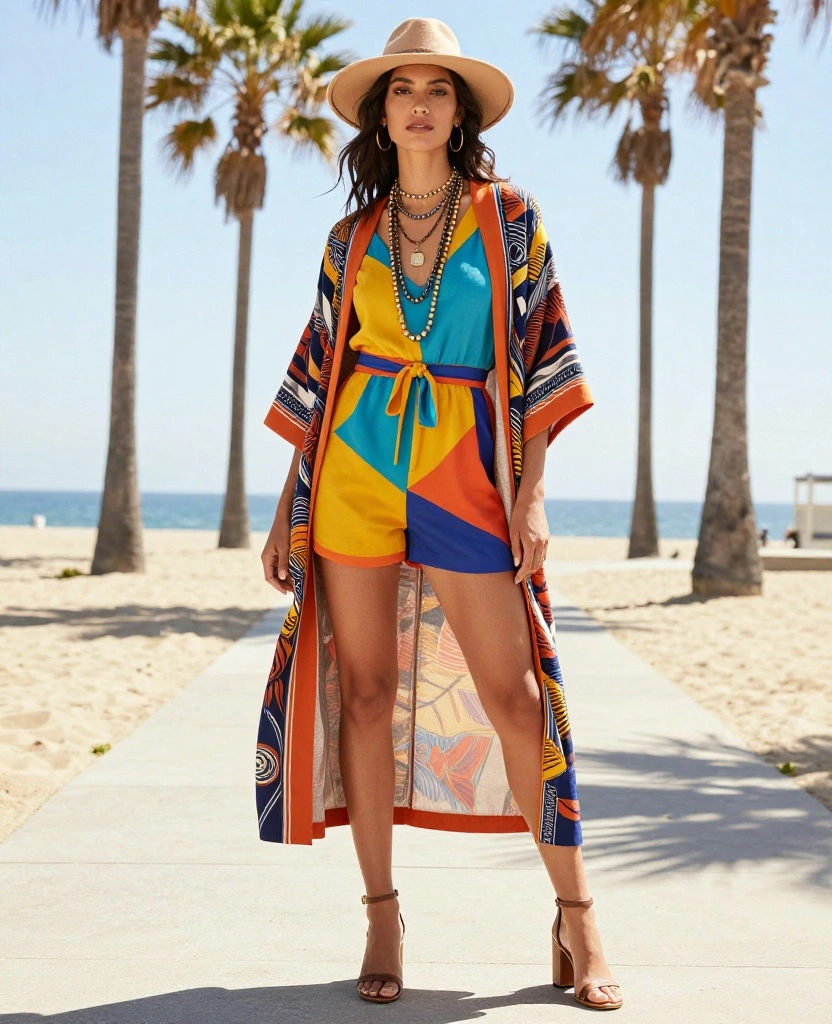 12 Chic Outfit Ideas for San Diego in December That Will Turn Heads! 36 What to Wear in San Diego in December 12 Chic Outfit Ideas for San Diego in December That Will Turn Heads! - 6. Chic Romper with Layered Accessories 1