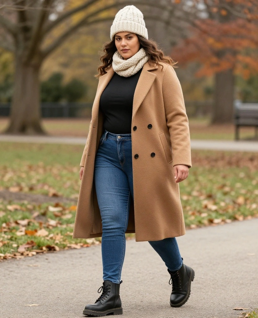 12 Cozy Outfits to Wear in Portland This December (You’ll Love #7!) 40 What to Wear in Portland in December 12 Cozy Outfits to Wear in Portland This December (You’ll Love #7!) - 6. Cozy Wool Coat and Chunky Knit Beanie 1
