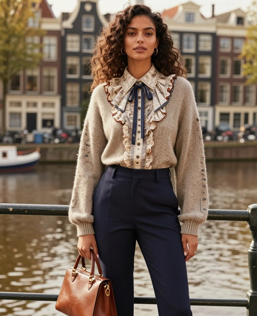 12 Cozy and Chic Outfits Perfect for Amsterdam in November (Trust Us, #4 Is a Game Changer!) 82 What to Wear in Amsterdam in November 12 Cozy and Chic Outfits Perfect for Amsterdam in November (Trust Us, #4 Is a Game Changer!) - 12. Vintage Layers for a Timeless Look 1