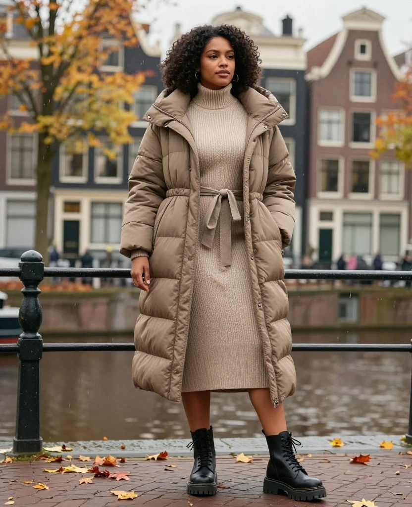 12 Cozy and Chic Outfits Perfect for Amsterdam in November (Trust Us, #4 Is a Game Changer!) 15 What to Wear in Amsterdam in November 12 Cozy and Chic Outfits Perfect for Amsterdam in November (Trust Us, #4 Is a Game Changer!) - 3. The Chic Puffer Coat Look 1
