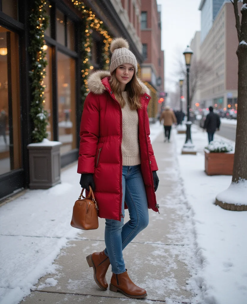 12 Layering Tricks for Staying Cozy in Chicago This December (Tip #4 Is a Game Changer!) 15 What to Wear in Chicago in December 12 Layering Tricks for Staying Cozy in Chicago This December (Tip #4 Is a Game Changer!) - 3. Statement Outerwear 1