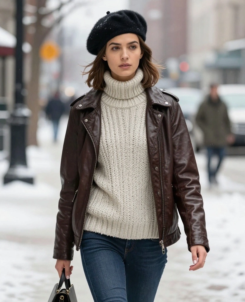 12 Layering Tricks for Staying Cozy in Chicago This December (Tip #4 Is a Game Changer!) 45 What to Wear in Chicago in December 12 Layering Tricks for Staying Cozy in Chicago This December (Tip #4 Is a Game Changer!) - 7. Experiment with Textures 1