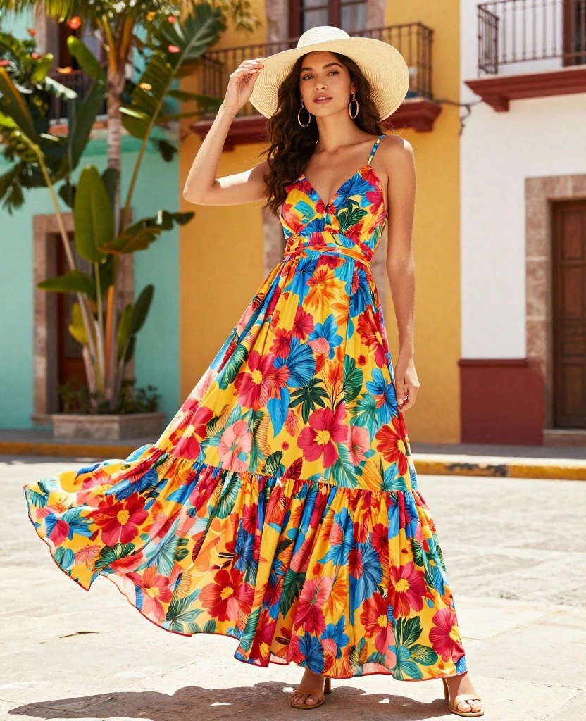 12 Must-Have Mexico Outfits for December (Say Goodbye to Overpacking!) 1 What to Wear in Mexico in December 12 Must-Have Mexico Outfits for December (Say Goodbye to Overpacking!) - 1. Flowy Maxi Dresses 1