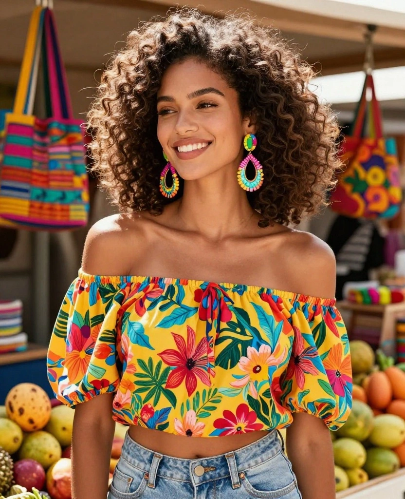 12 Must-Have Mexico Outfits for December (Say Goodbye to Overpacking!) 22 What to Wear in Mexico in December 12 Must-Have Mexico Outfits for December (Say Goodbye to Overpacking!) - 4. Chic Off-the-Shoulder Tops 1