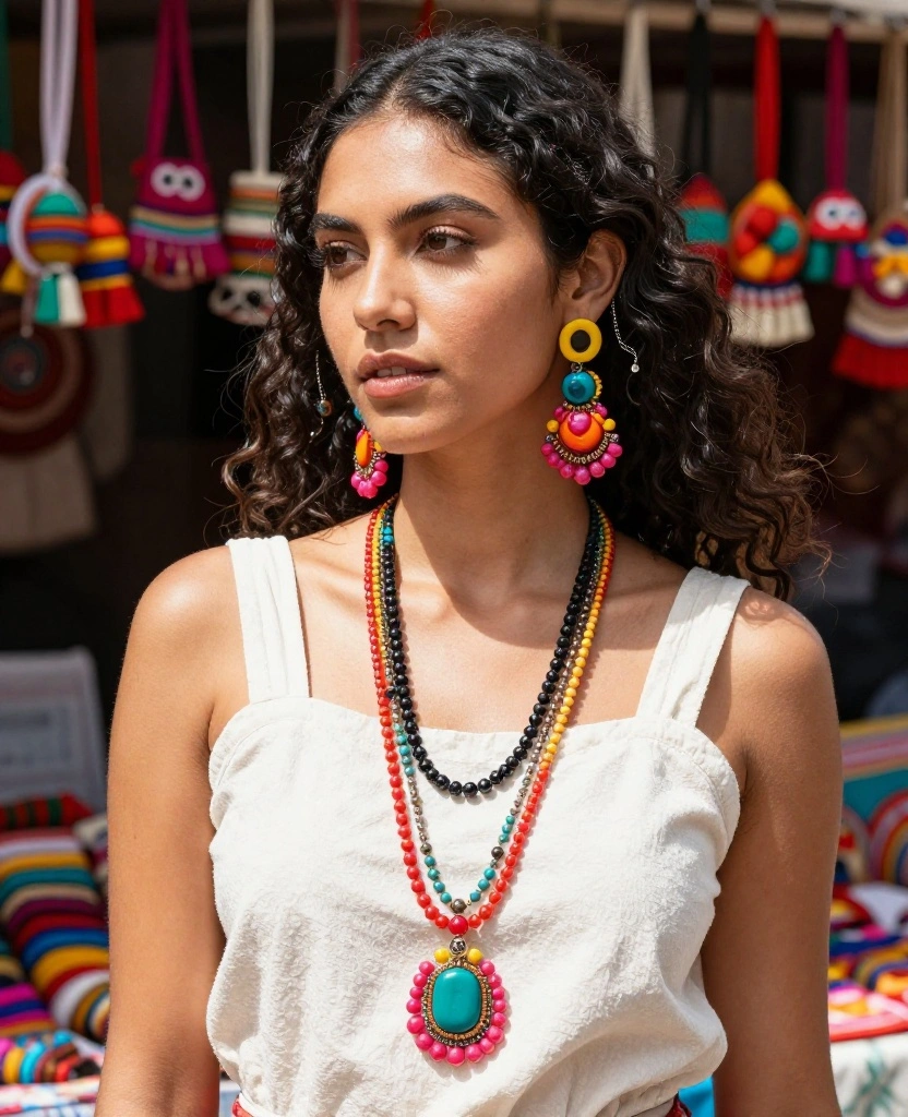 12 Must-Have Mexico Outfits for December (Say Goodbye to Overpacking!) 57 What to Wear in Mexico in December 12 Must-Have Mexico Outfits for December (Say Goodbye to Overpacking!) - 9. Vibrant Accessories 1