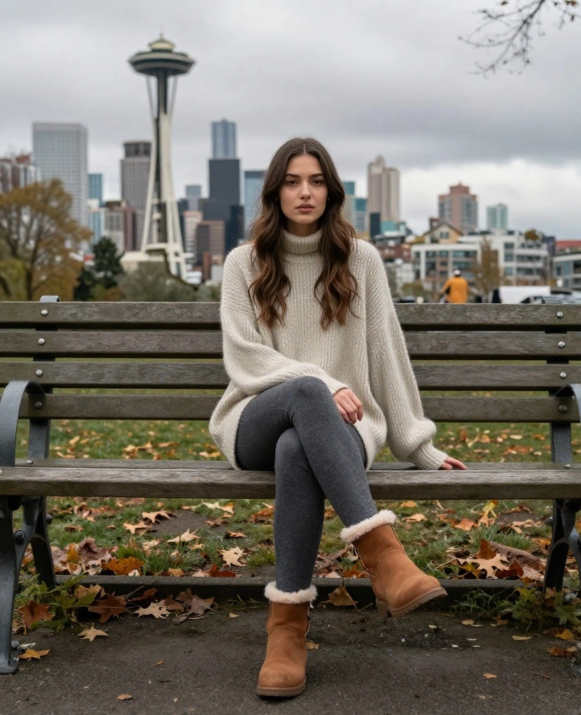 12 Seattle November Wardrobe Essentials You Can't Afford to Miss! 27 What to Wear in Seattle in November 12 Seattle November Wardrobe Essentials You Can't Afford to Miss! - 5. Fleece-Lined Leggings 1