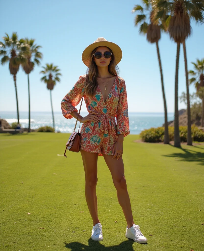 12 San Diego December Outfits That Are Cute, Comfy & Travel-Ready (Including #8!) 15 What should you wear in San Diego in December 12 Stylish Looks to Rock in San Diego This December (Including #8!) - 3. Playful Rompers 1