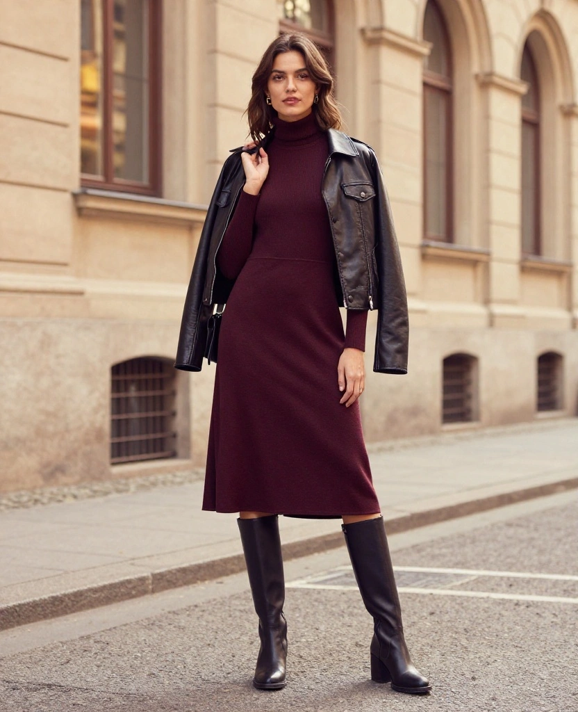 12 Trendy Berlin September Styles That Will Keep You Cozy & Chic (Check Out #5!) 8 What to Wear in Berlin in September 12 Trendy Berlin September Styles That Will Keep You Cozy & Chic (Check Out #5!) - 2. Layered Midi Dresses 1