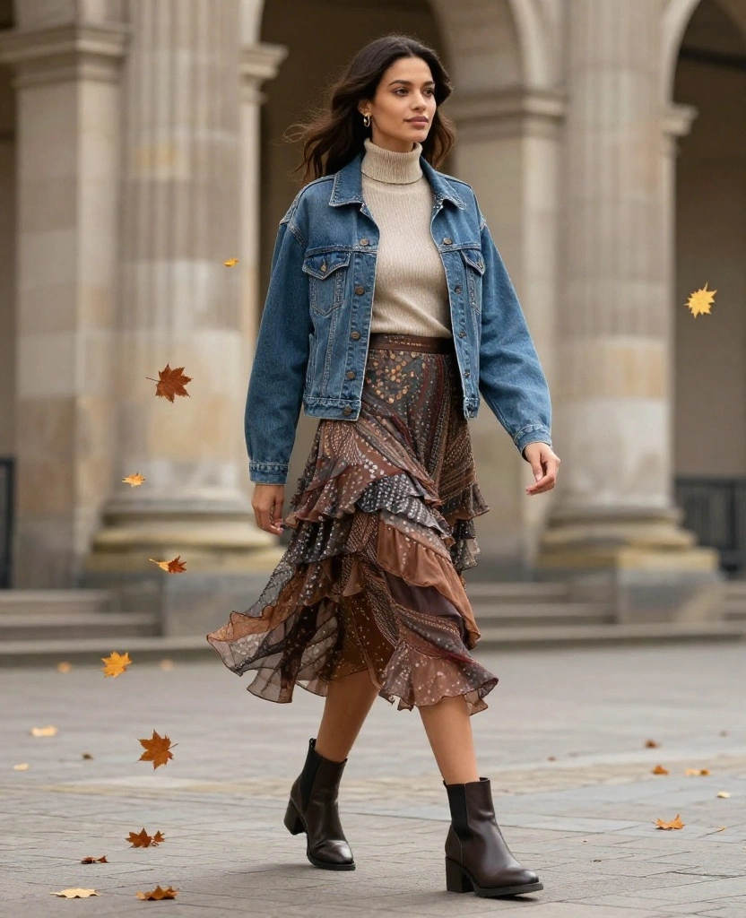 12 Trendy Berlin September Styles That Will Keep You Cozy & Chic (Check Out #5!) 45 What to Wear in Berlin in September 12 Trendy Berlin September Styles That Will Keep You Cozy & Chic (Check Out #5!) - 7. Layered Skirts 1
