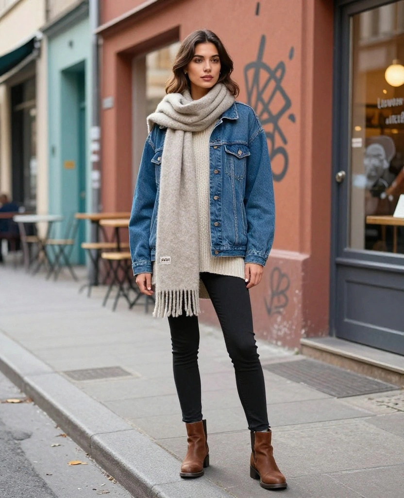 12 Trendy Berlin September Styles That Will Keep You Cozy & Chic (Check Out #5!) 59 What to Wear in Berlin in September 12 Trendy Berlin September Styles That Will Keep You Cozy & Chic (Check Out #5!) - 9. Denim Jackets 1