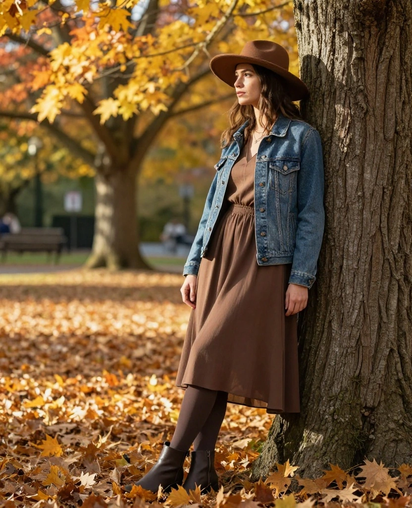 12 Trendy Looks for a Portland Adventure This October (Don't Miss #8!) 8 What to Wear in Portland in October 12 Trendy Looks for a Portland Adventure This October (Don't Miss #8!) - 2. Layered Dresses and Tights 1