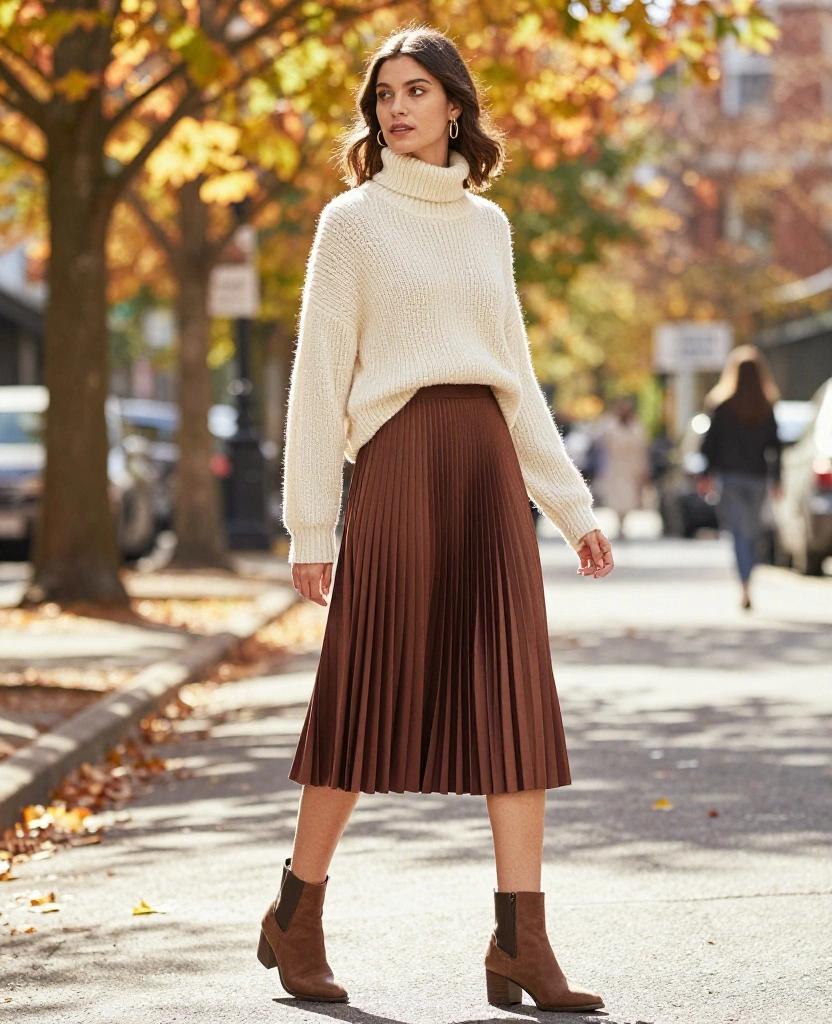 12 Trendy Looks for a Portland Adventure This October (Don't Miss #8!) 22 What to Wear in Portland in October 12 Trendy Looks for a Portland Adventure This October (Don't Miss #8!) - 4. Booties with Chunky Knits 1