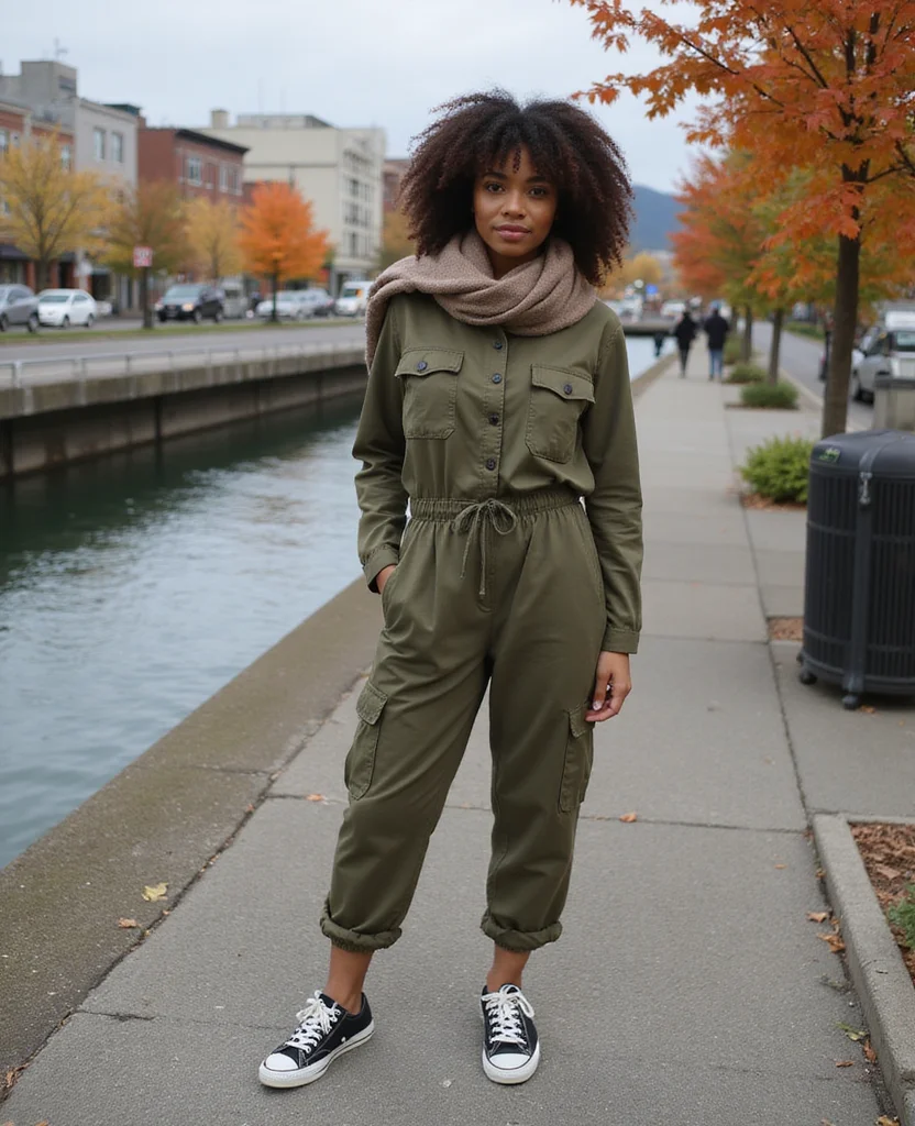 12 Trendy Looks for a Portland Adventure This October (Don't Miss #8!) 50 What to Wear in Portland in October 12 Trendy Looks for a Portland Adventure This October (Don't Miss #8!) - 8. Chic Utility Jumpsuits 1