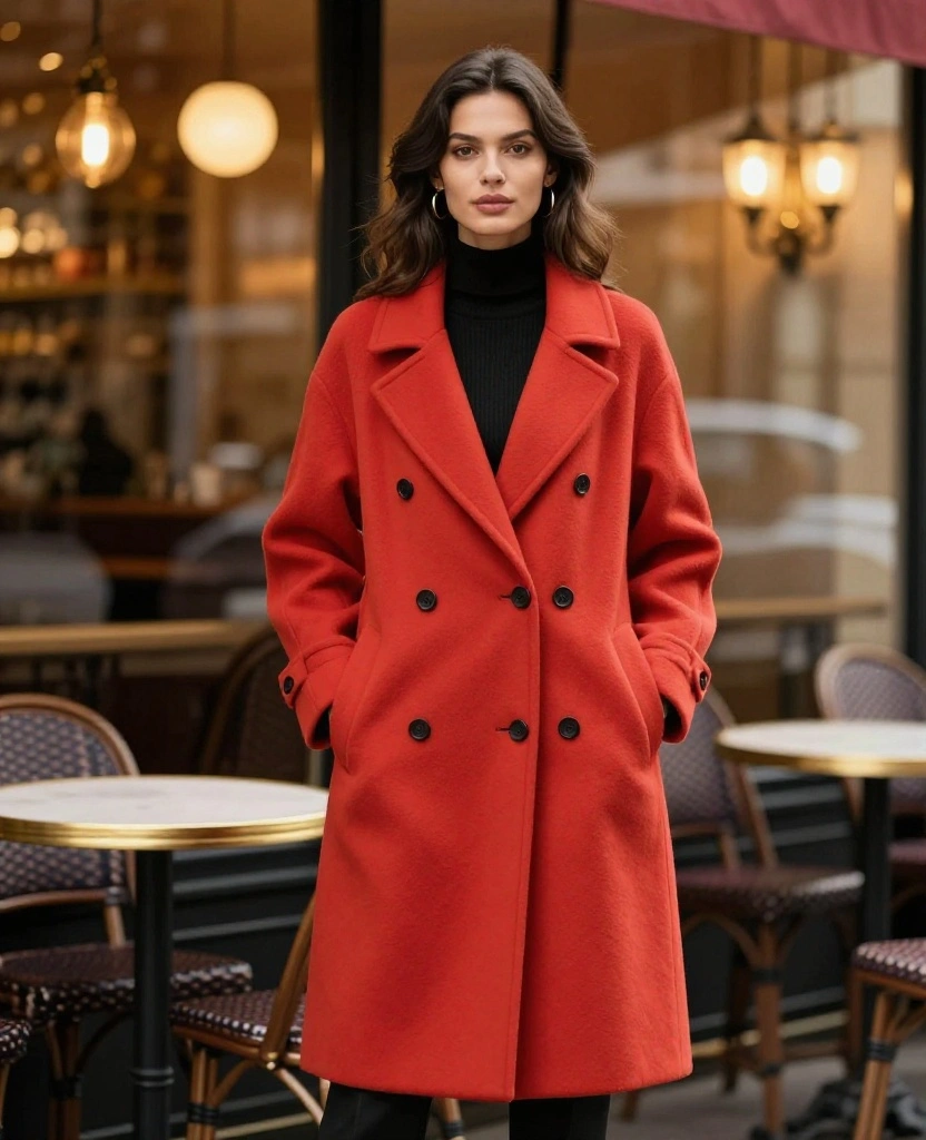 12 Trendy Outfits for a Stylish October in Paris (Warning: #7 Is a Showstopper!) 49 What to Wear in Paris in October 12 Trendy Outfits for a Stylish October in Paris (Warning: #7 Is a Showstopper!) - 7. Statement Midi Coats for a Bold Look 1