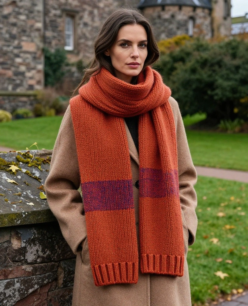 12 Trendy September Looks for Exploring Scotland (And How to Layer Like a Pro!) 22 What to Wear in Scotland in September 12 Trendy September Looks for Exploring Scotland (And How to Layer Like a Pro!) - 4. Textured Scarves 1