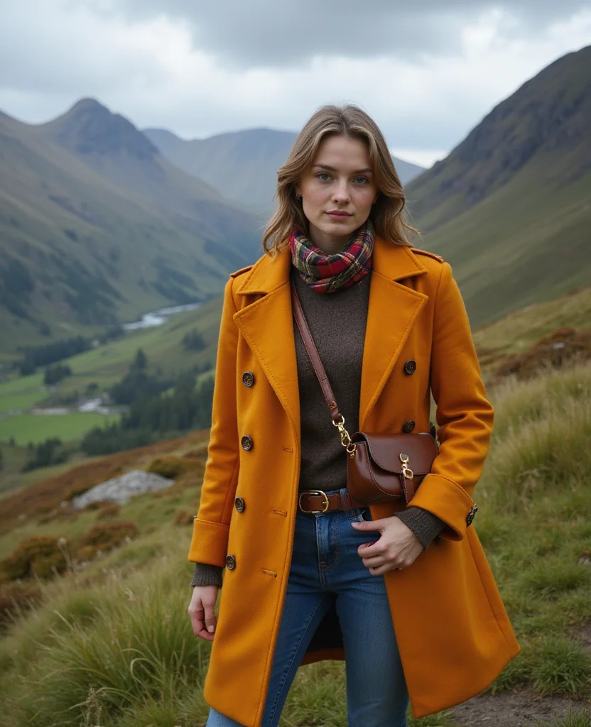 12 Trendy September Looks for Exploring Scotland (And How to Layer Like a Pro!) 29 What to Wear in Scotland in September 12 Trendy September Looks for Exploring Scotland (And How to Layer Like a Pro!) - 5. Statement Outerwear 1