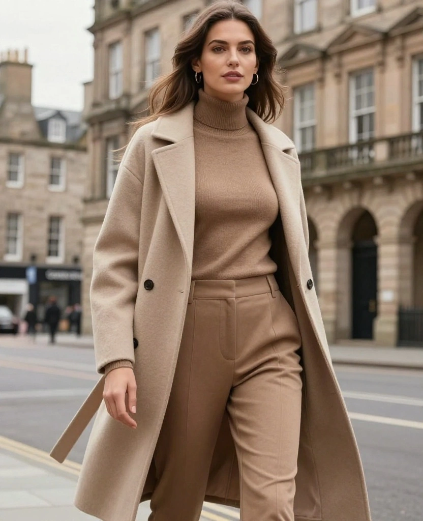 12 Trendy September Looks for Exploring Scotland (And How to Layer Like a Pro!) 52 What to Wear in Scotland in September 12 Trendy September Looks for Exploring Scotland (And How to Layer Like a Pro!) - 8. Monochrome Layers 1